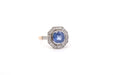 Bague 53 Bague saphir 3,05cts et diamants en or et platine 58 Facettes 26081 26030