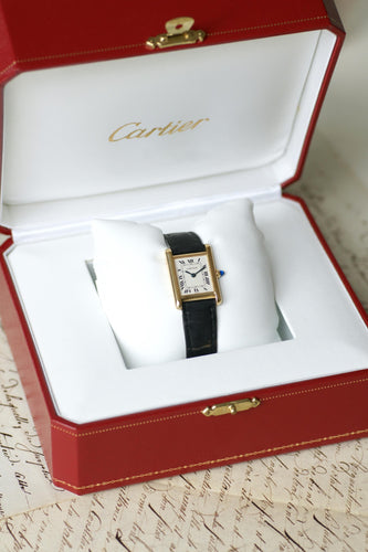 Montre Montre Cartier Tank Louis Cartier Or Jaune 78087 58 Facettes