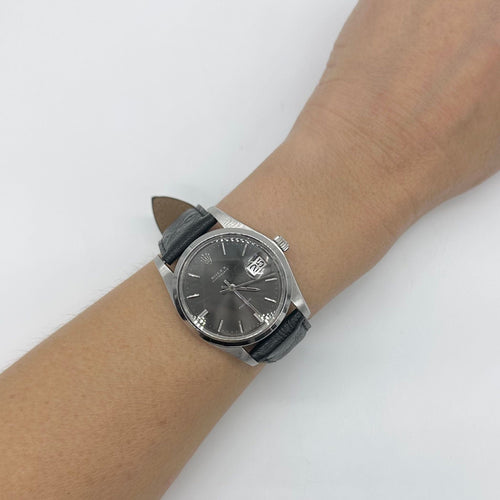 Montre ROLEX - Montre dame acier et cuir 58 Facettes Z1550058