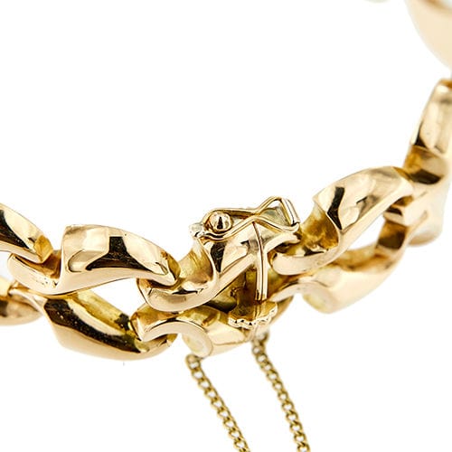 Bracelet Bracelet Tank en or rose 58 Facettes 38835