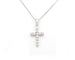 Collier Collier avec pendentif croix et diamants 0,28 ct 58 Facettes