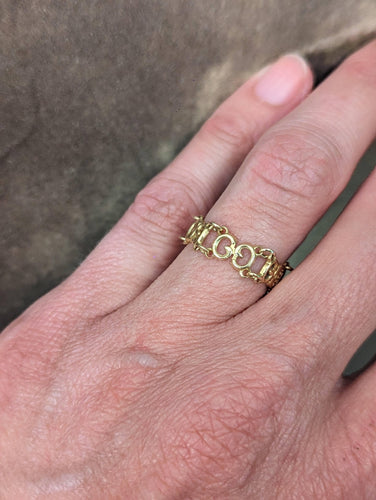 Bague 54.5 GUCCI - Bague articulée en or 58 Facettes