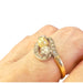 Bague 52.5 bague en or et platine avec diamants et perle 58 Facettes A1487