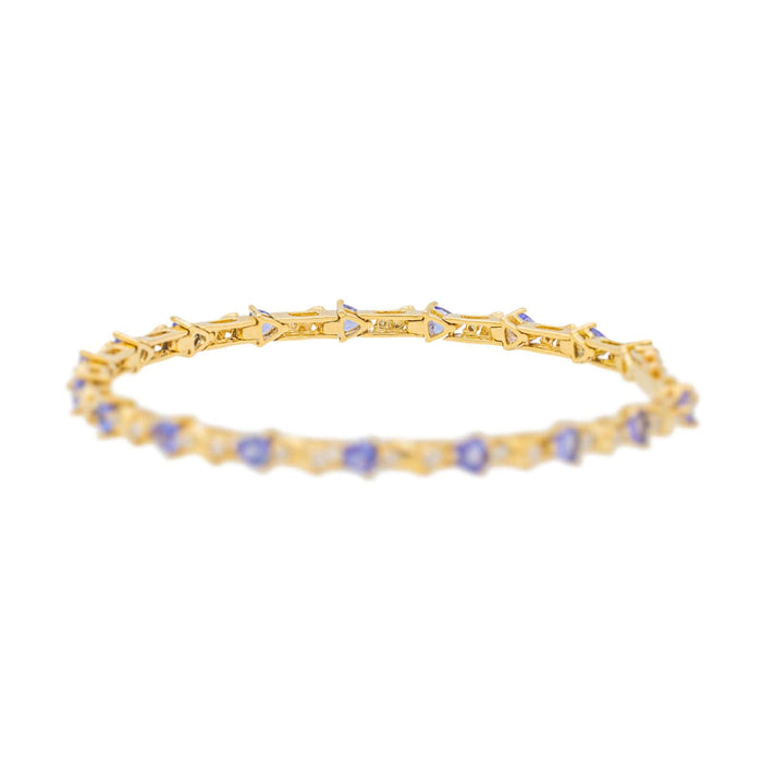 Bracelet Bracelet Or jaune Tanzanite 58 Facettes 3641123CN