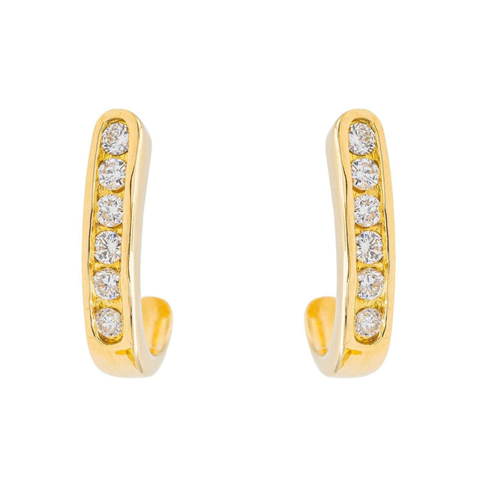 Boucles d'oreilles Boucles d'oreilles Or jaune Diamant 58 Facettes 3603628CN