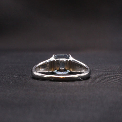 Bague Bague rectangulaire aigue-marine 58 Facettes MG2