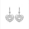 Boucles d'oreilles Boucles d'oreilles pendantes Coeur diamants 58 Facettes 28314
