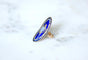 Bague 50.5 Bague XVIIIe Siècle Email Or et Argent 58 Facettes