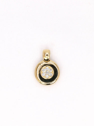 Pendentif Pendentif vintage rond diamants 0,20 ct 58 Facettes J420