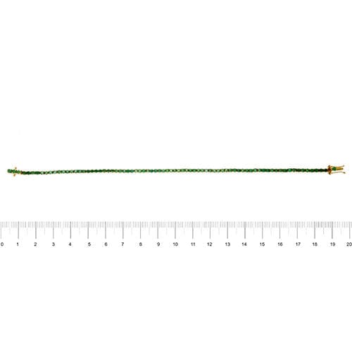 Bracelet Bracelet tennis avec émeraudes 58 Facettes 32822