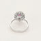 Bague 51.5 Bague Marguerite or gris, rubis et diamants 58 Facettes BA214