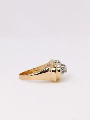 Bague 54 Bague tourbillon or diamants 0,15 ct 58 Facettes J383