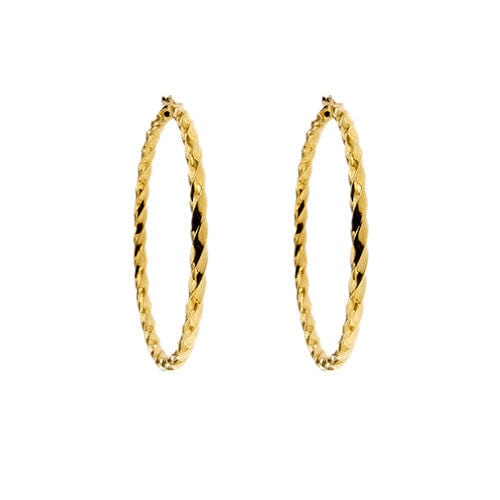 Boucles d'oreilles Grandes boucles d'oreilles créoles 58 Facettes 37640