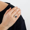 Bague 52 Bague "Toi et Moi" saphir et perle 58 Facettes