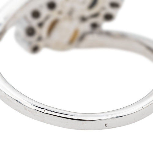 Bague Bague Or blanc Perle de culture, Diamant 58 Facettes 3485624CN