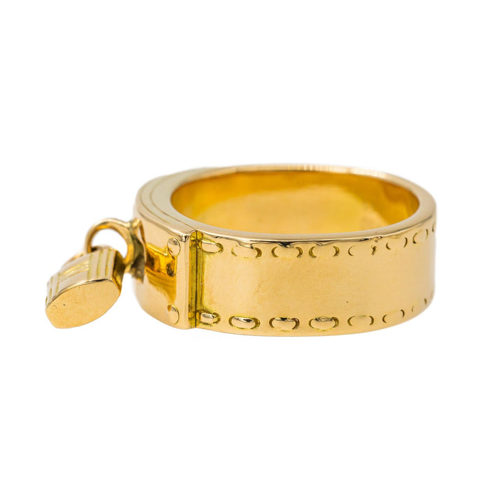 Bague 54 Hermès Bague Kelly Or jaune 58 Facettes 3565806CN