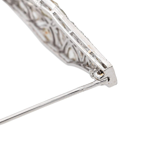 Broche Broche Epingle Or blanc Diamant 58 Facettes 3376672CN