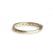 Bague 58 Demi-alliance sertie de diamants ronds brillants en or jaune 18 carats 58 Facettes 361