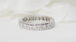 Bague 49 Alliance américaine en platine et diamants 0.92ct 58 Facettes 30685