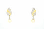 Boucles d'oreilles Boucles d'oreilles en or jaune et blanc avec perles et diamants 58 Facettes