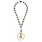 Collier Long Sautoir Ivoire, onyx, Corail ancien 58 Facettes S19