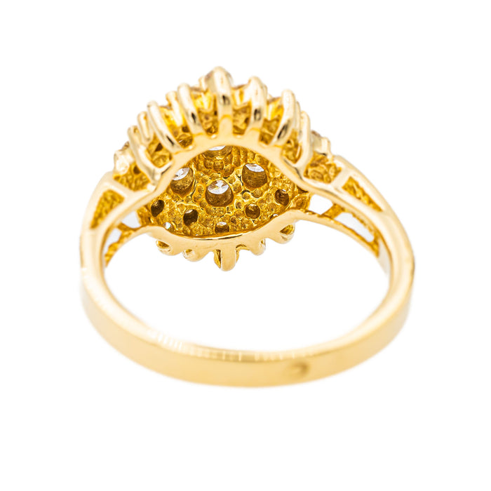 Anillo copete Oro amarillo Diamante