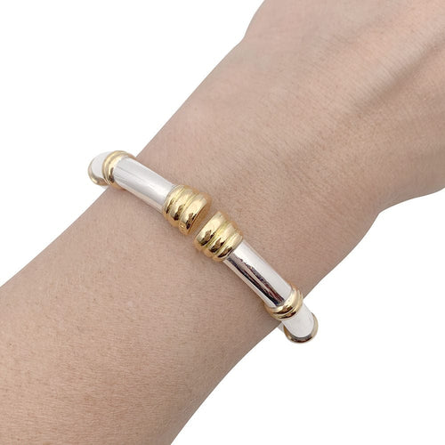 Bracelet Bracelet vintage Lalaounis, or jaune et argent. 58 Facettes 33242