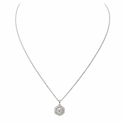 Collier Collier Or blanc Diamant 58 Facettes 3462751CN