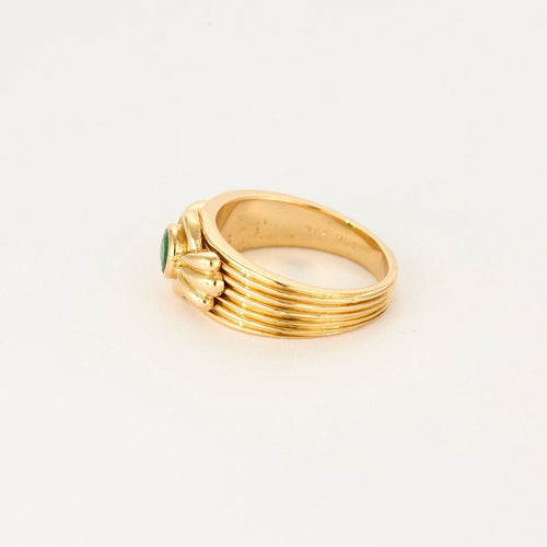 Bague 52 Bague Van Cleef & Arpels vintage en or jaune et émeraude 58 Facettes