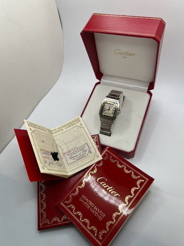 Montre Cartier Santos Galbée 1566 58 Facettes