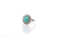 Bague Bague vintage turquoise et diamants 58 Facettes 25963