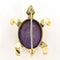 Broche Broche en or jaune en forme de tortue, améthyste et diamants 58 Facettes