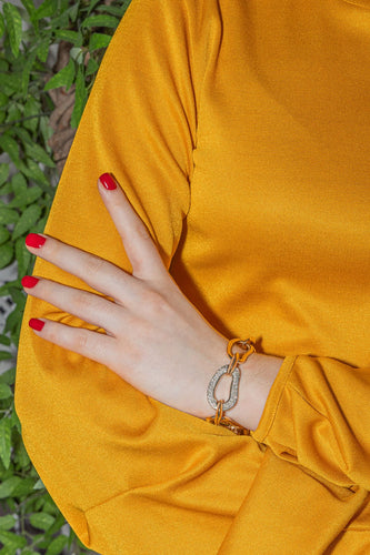 Bracelet Bracelet Or rose, Or blanc Diamant 58 Facettes 3849480CN