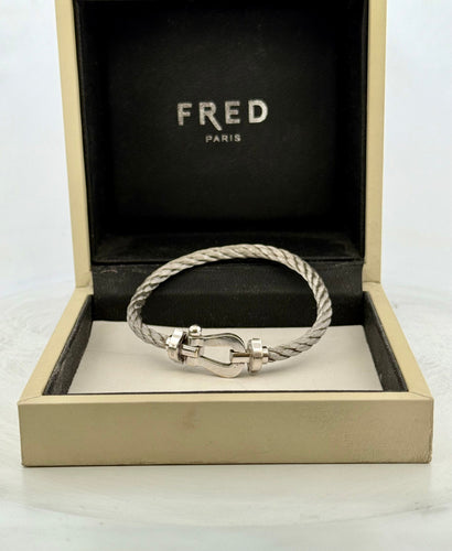 Bracelet Bracelet Fred Force 10 taille 16 or et acier 58 Facettes