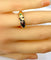 Bague 52 Bague en or jaune 18 carats, multipierres precieuses 58 Facettes AB564