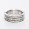 Bague 49 CARTIER - Bague Tank or blanc et diamants 58 Facettes 89048