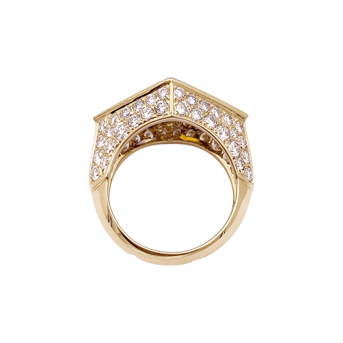 Bague 52 Bague O.J. Perrin, or jaune, citrine, améthyste et diamants. 58 Facettes 34787