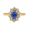 Bague 53 Bague Pompadour Or jaune Saphir, Diamant 58 Facettes 3747942CN
