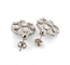 Boucles d'oreilles Boucles d'oreilles en platine avec diamants 58 Facettes