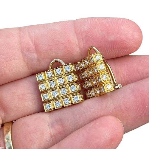 Boucles d'oreilles Boucles d'oreilles clips diamants en or jaune 18 carats 58 Facettes 319