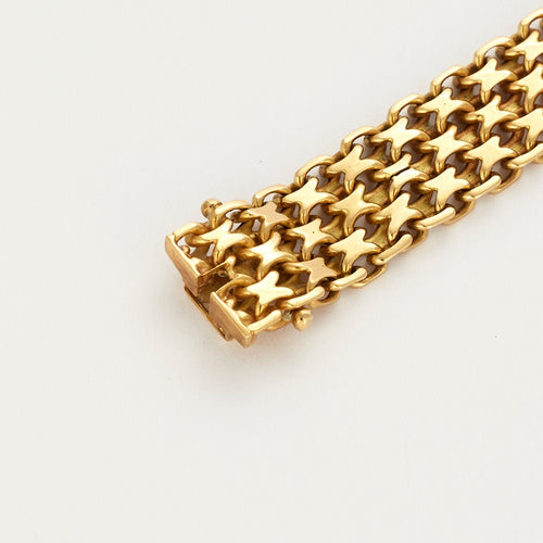 Bracelet Bracelet paillasson or jaune 58 Facettes LP503/2