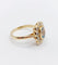 Vintage ring Daisy in 18k gold and blue spinel, diamonds 