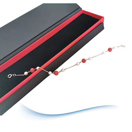 Bracelet Bracelet perles de corail - perles de culture Or 18 K 58 Facettes AA 1695
