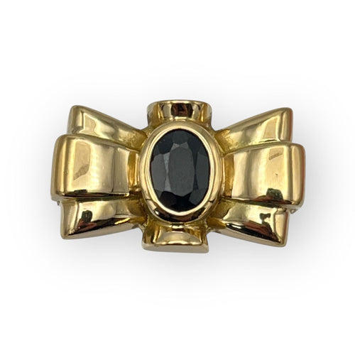 Bague 56 Bague Tank Noeud pierre noire 58 Facettes 149053059