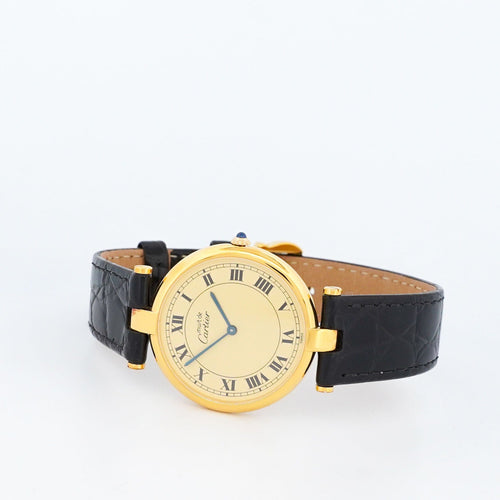 Cartier Must Vendôme - Lemon roman dial - LM 58 Facettes
