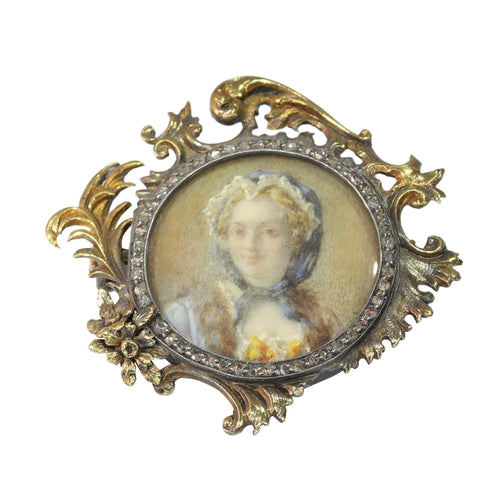 Broche Broche en or antique : l'héritage de la Pompadour dans la joaillerie victorienne 58 Facettes 19101-0108