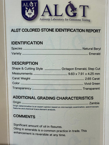 Bague 54 Bague Or Blanc - Emeraude 2,65 carats 58 Facettes 1.0000791/1