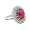 Bague 51 Bague  Pompadour  Platine Rubis, Diamant 58 Facettes 4387241CN