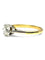 Bague 51 Solitaire or jaune et diamant oval 0,35 ct 58 Facettes 1376