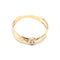 Bague 53.5 Bague double anneau or jaune et diamant 58 Facettes